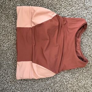 lululemon athletica Pink and Brown Crop Top
